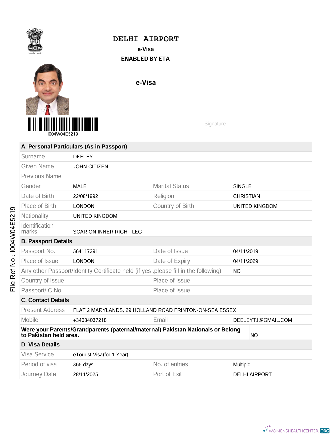 Professionnel Télécharger Inde E Visa Modèle dans Word et PDF Formats, Version 2 Photoshop Modèle