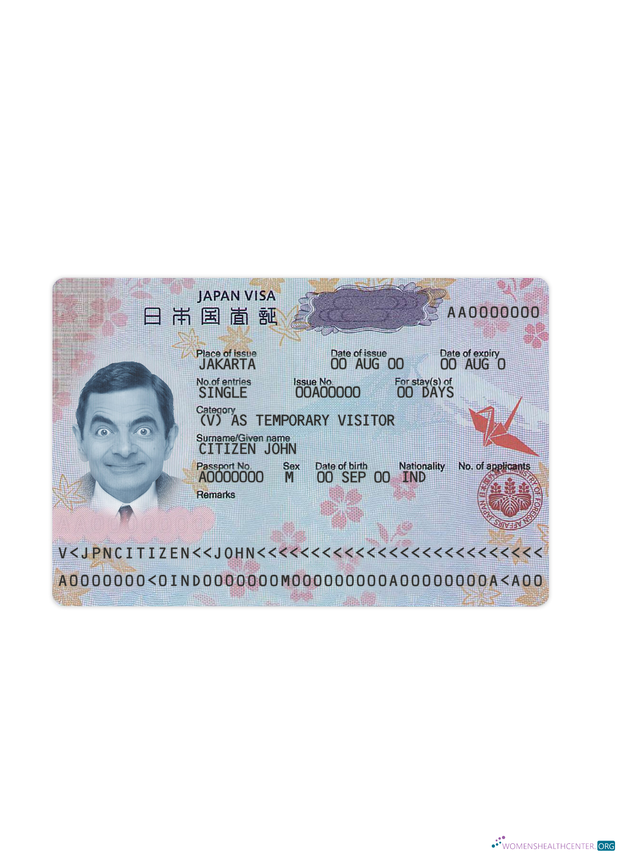 Premium Télécharger Japon Voyage Visa Nouveau Photoshop Modèle