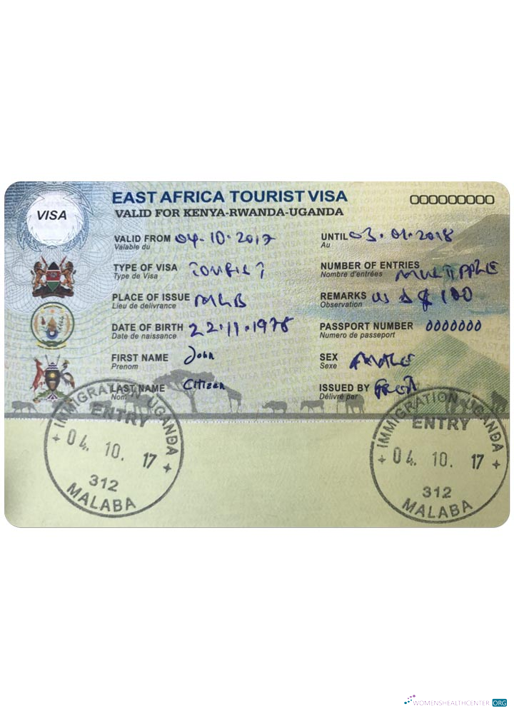 Qualité Télécharger Kenya,Rwanda,Ouganda Visa Photoshop Modèle