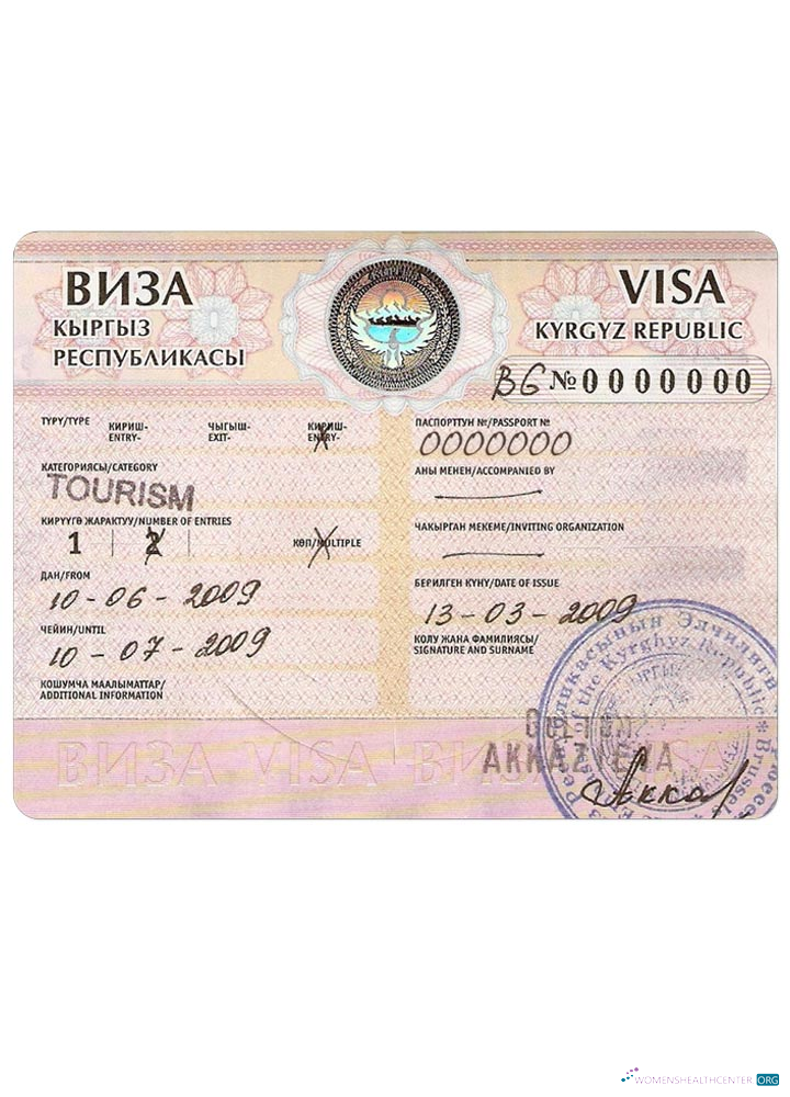 Premium Télécharger KYRGYZ Visa Photoshop Modèle