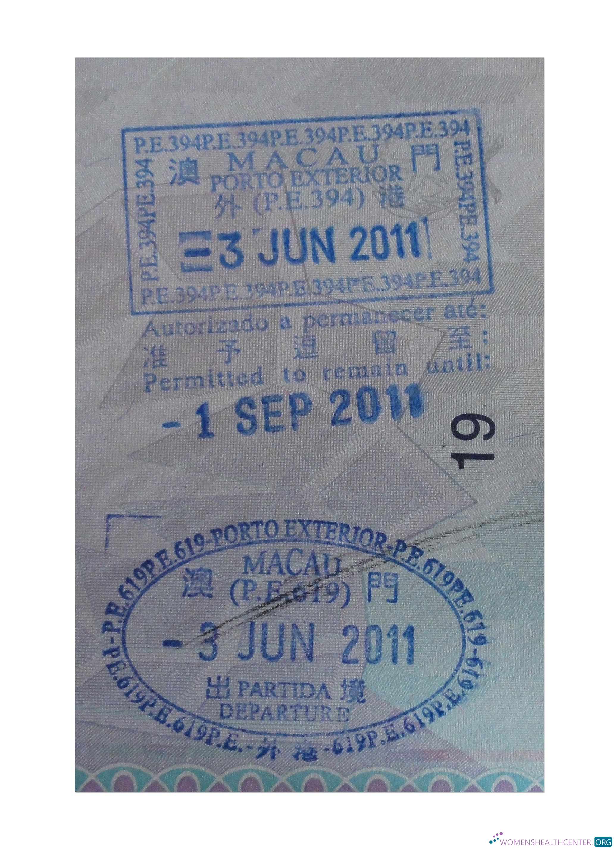 Professionnel Télécharger MACAU VISA STAMP Photoshop Modèle