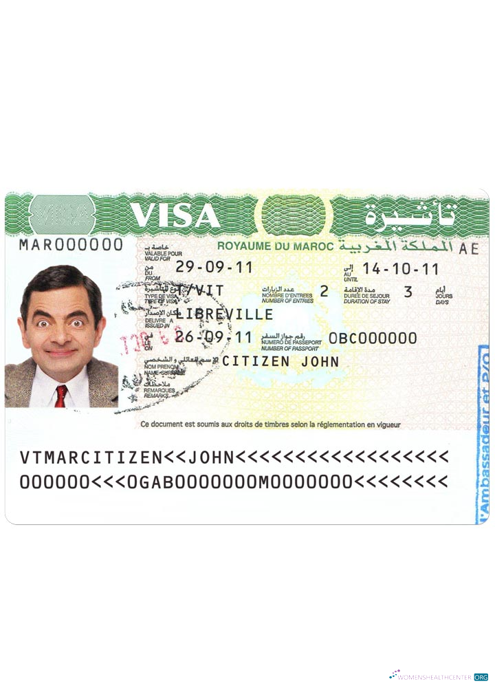 Premium Télécharger Maroc Visa Photoshop Modèle