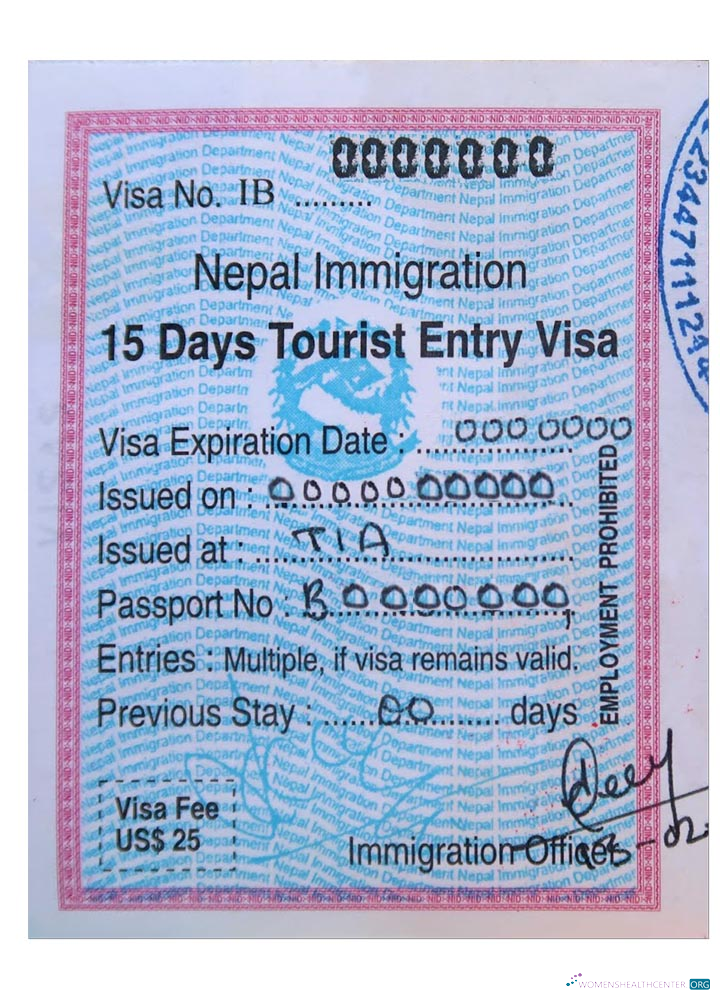 Professionnel Télécharger Népal Entry Visa Photoshop Modèle