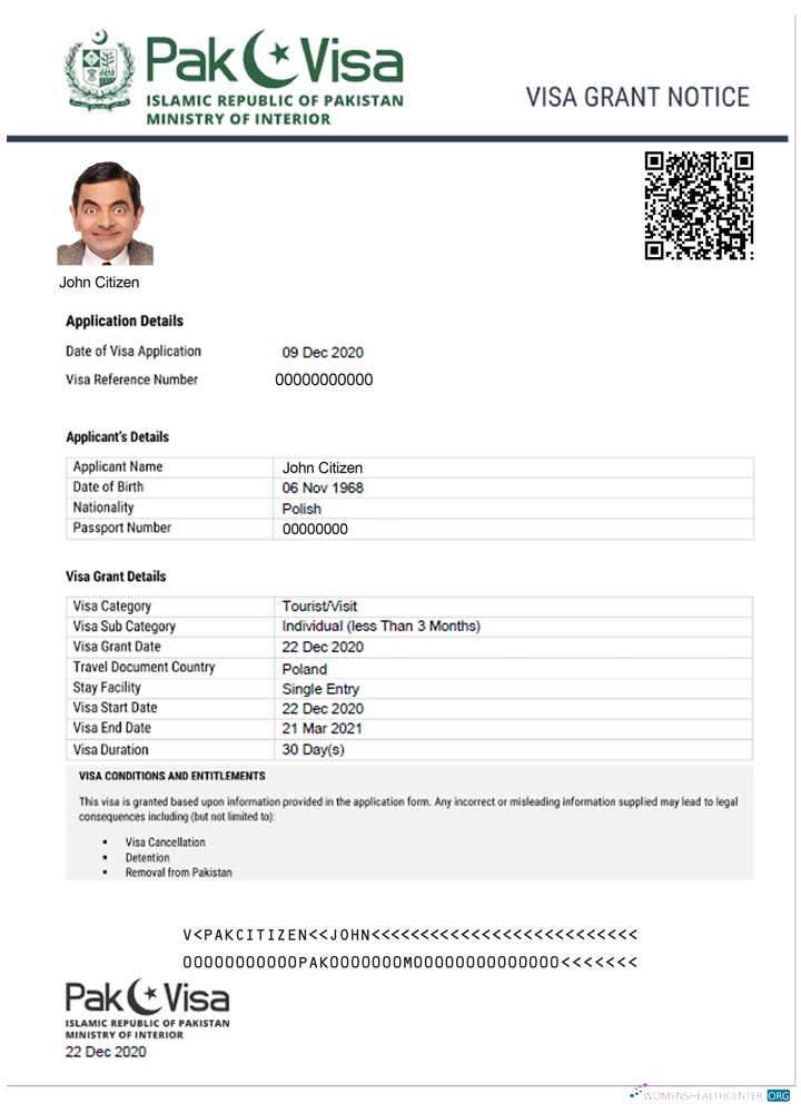 Réaliste Télécharger Pakistan E Visa Photoshop Modèle