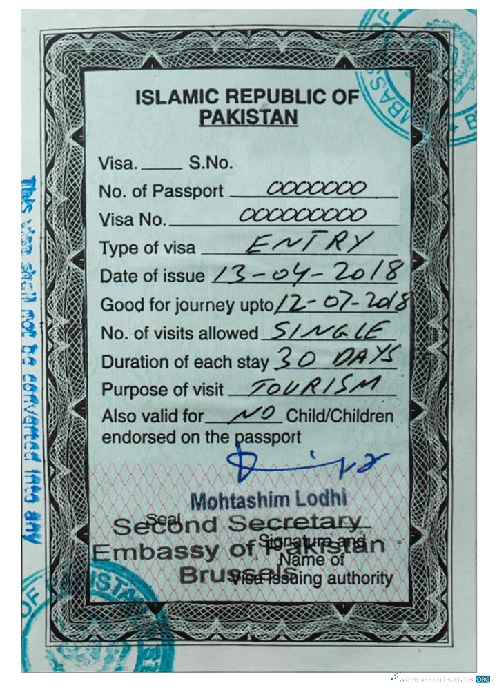 Réaliste Télécharger Pakistan Entry Visa Photoshop Modèle