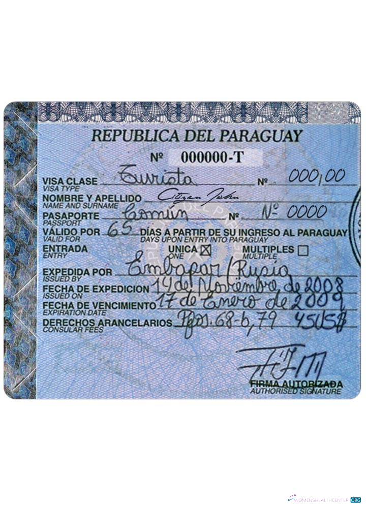 Qualité Télécharger Paraguay Visa Photoshop Modèle
