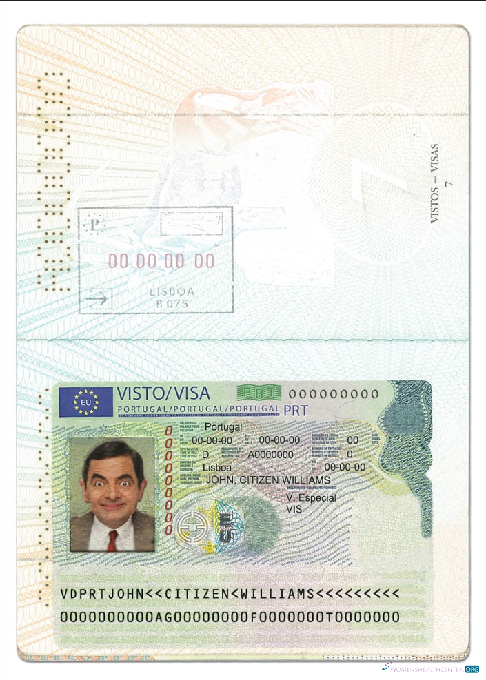 Professionnel Télécharger Portugal Visa Carte Photoshop Modèle