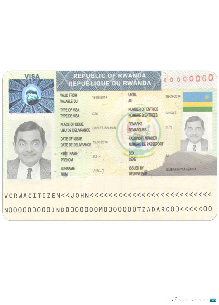 Qualité Télécharger Rwanda Voyage Visa Photoshop Modèle