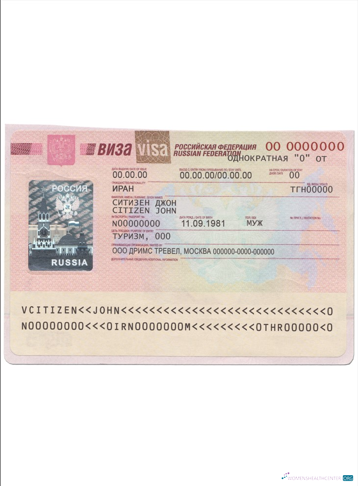 Premium Télécharger Russie Visa Photoshop Modèle