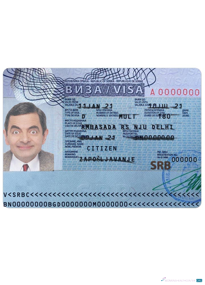 Qualité Télécharger Serbie Visa Photoshop Modèle