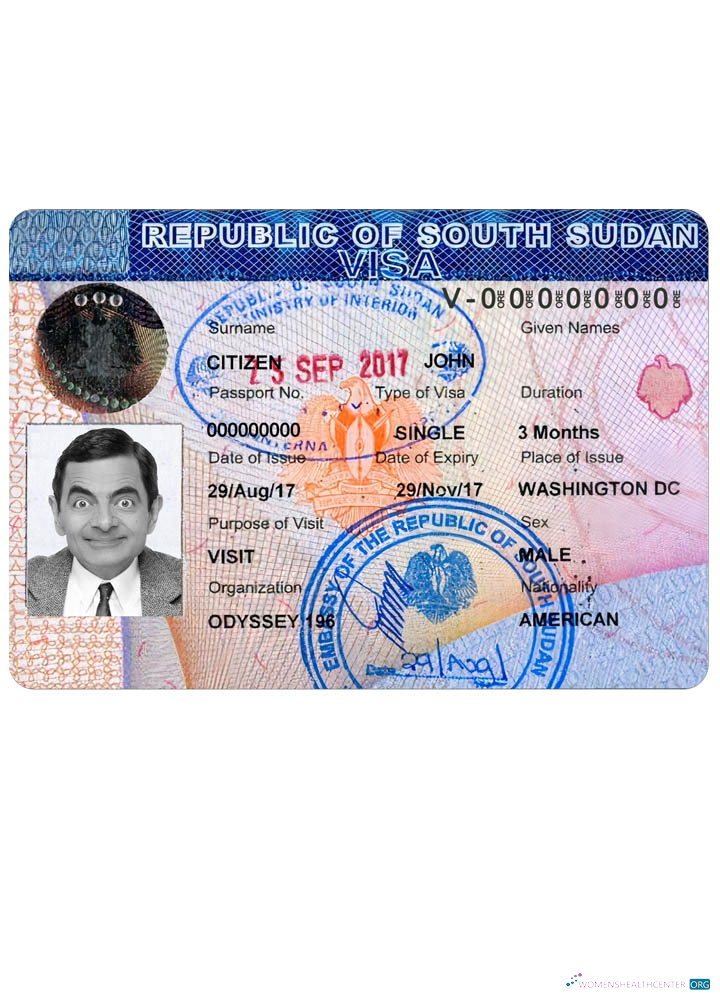 Modifiable Télécharger Soudan Du Sud Voyage Visa Photoshop Modèle