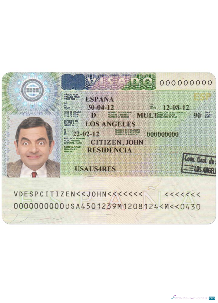 Professionnel Télécharger Espagne Visa Photoshop Modèle