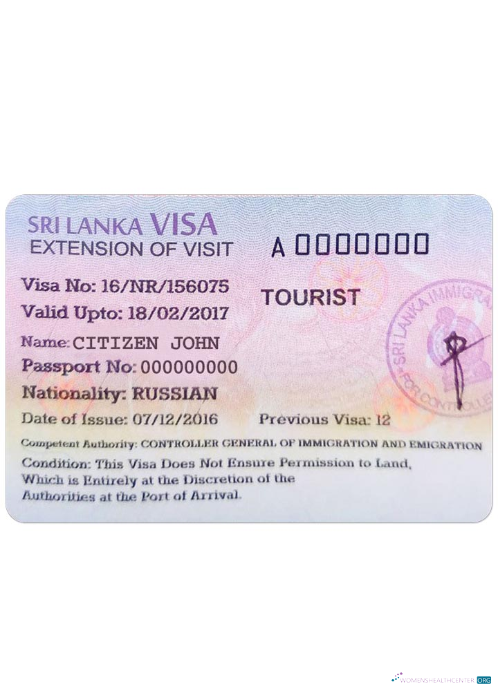 Professionnel Télécharger Sri Lanka Tourist Visa Photoshop Modèle