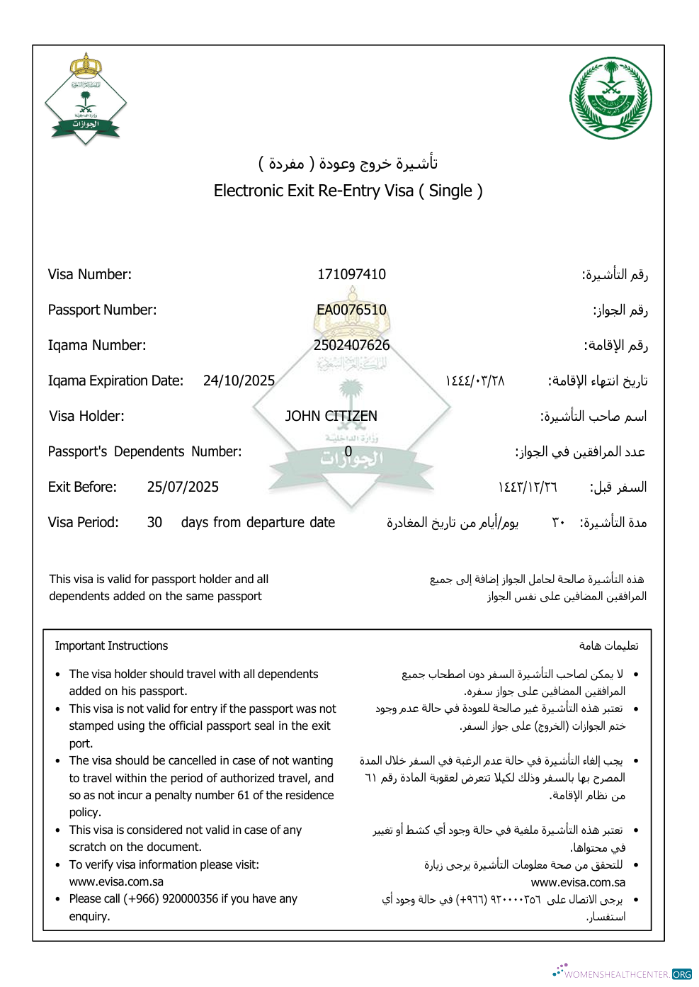 Premium Télécharger Arabie Saoudite E Visa Modèle dans Word et PDF Formats, Version 3 Photoshop Modèle