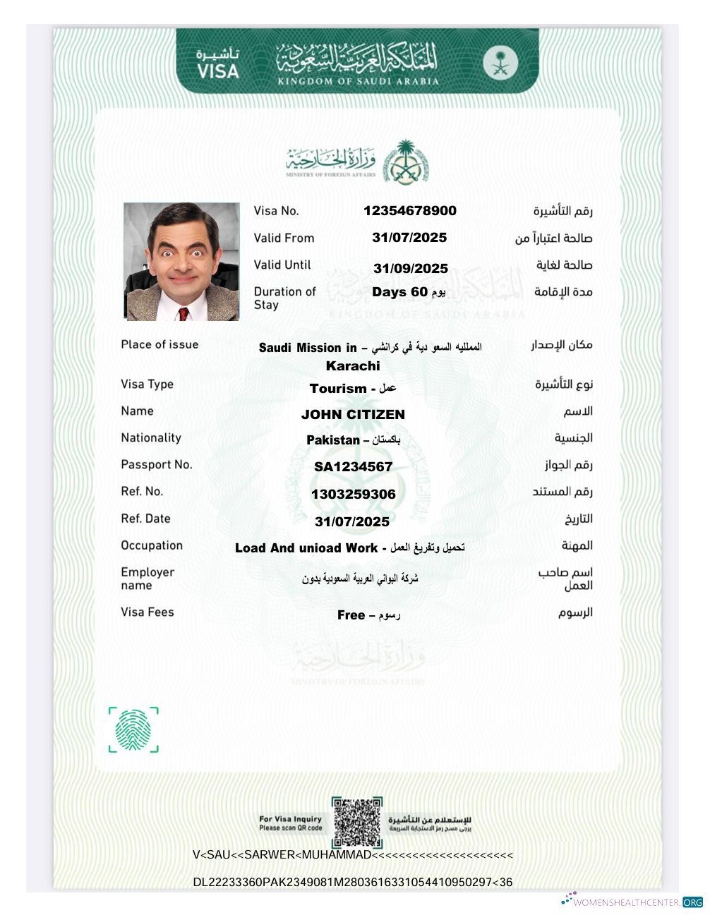 Premium Télécharger Arabie Saoudite E Visa Modèle dans Word et PDF Formats, Version 7 Photoshop Modèle