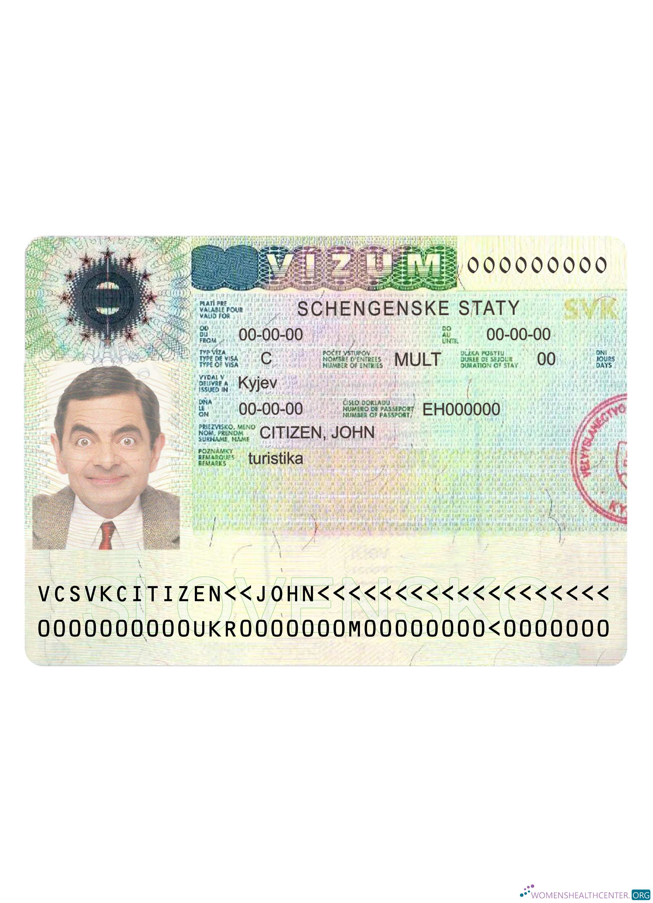 Professionnel Télécharger Slovénie Tourist Visa Photoshop Modèle