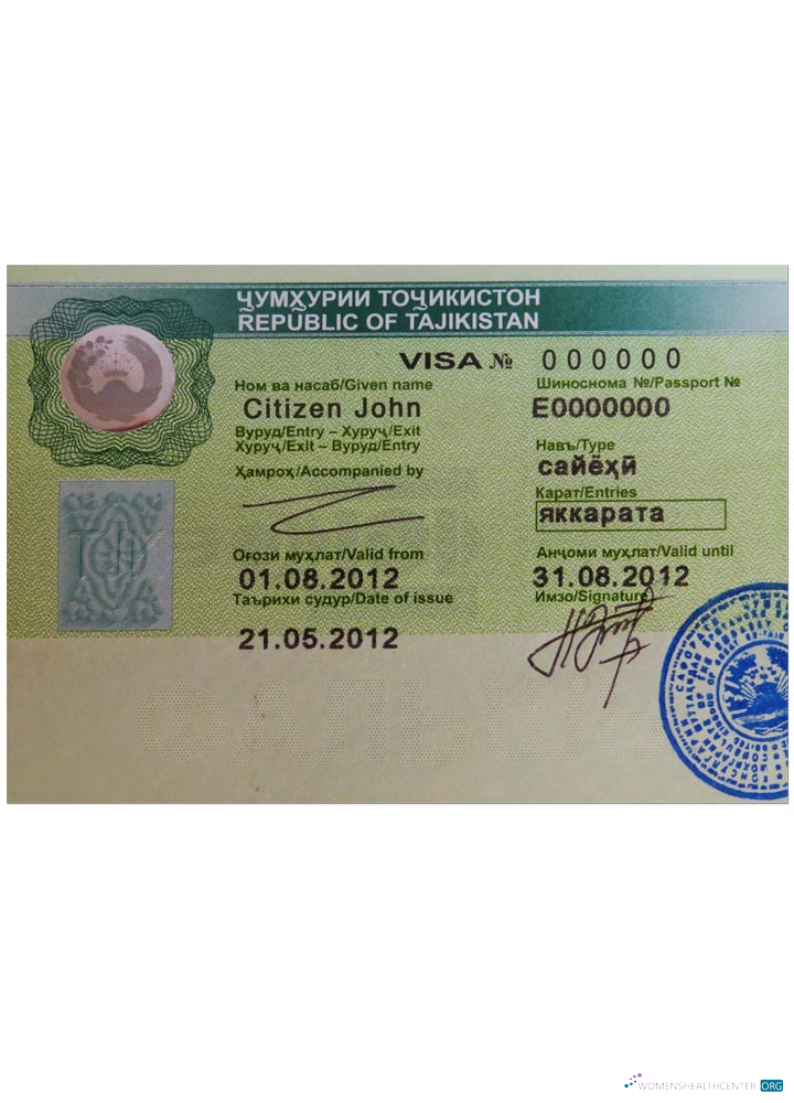 Professionnel Télécharger Tadjikistan Visa Photoshop Modèle