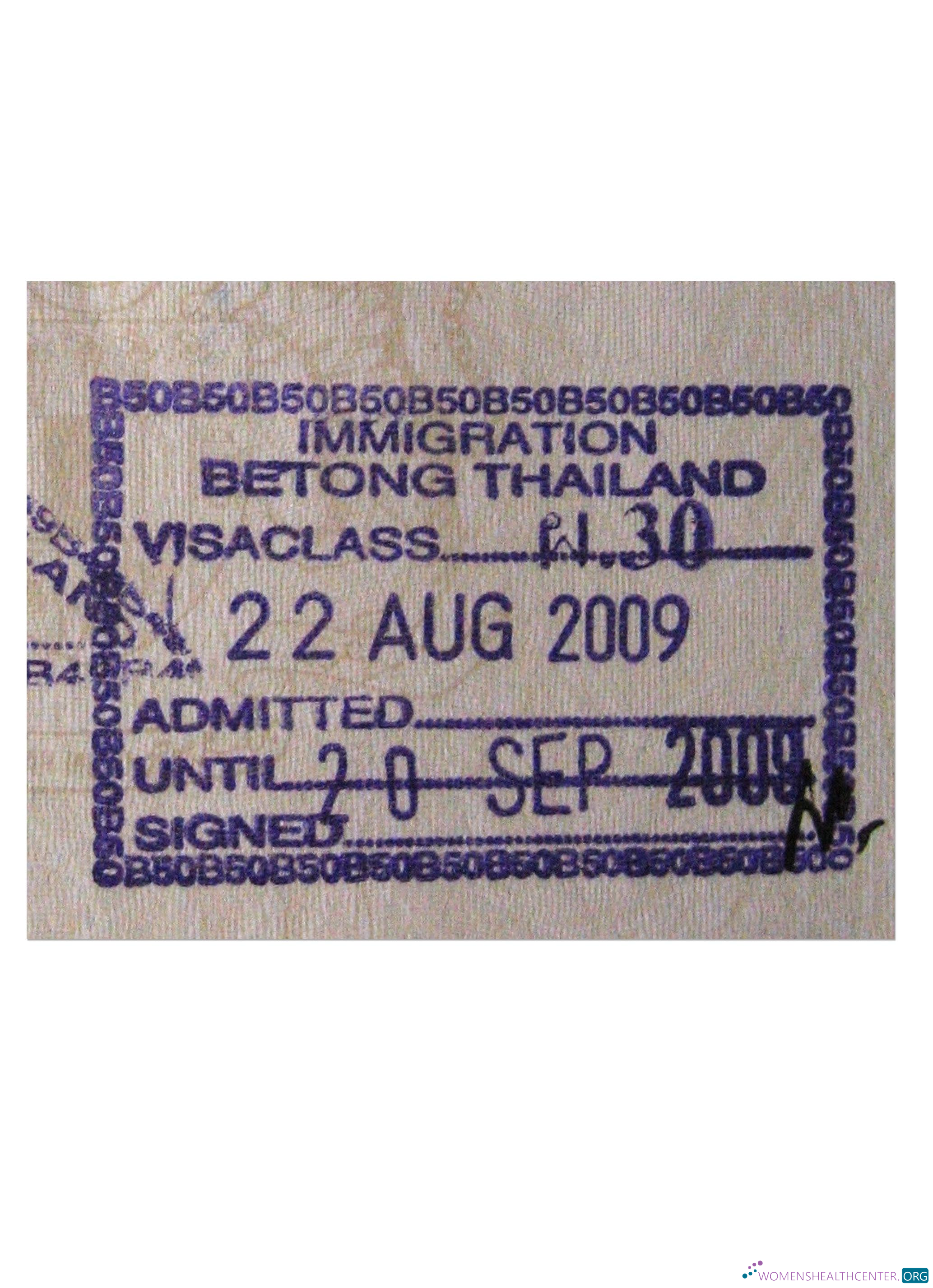 Professionnel Télécharger Thaïlande VISA STAMP Photoshop Modèle