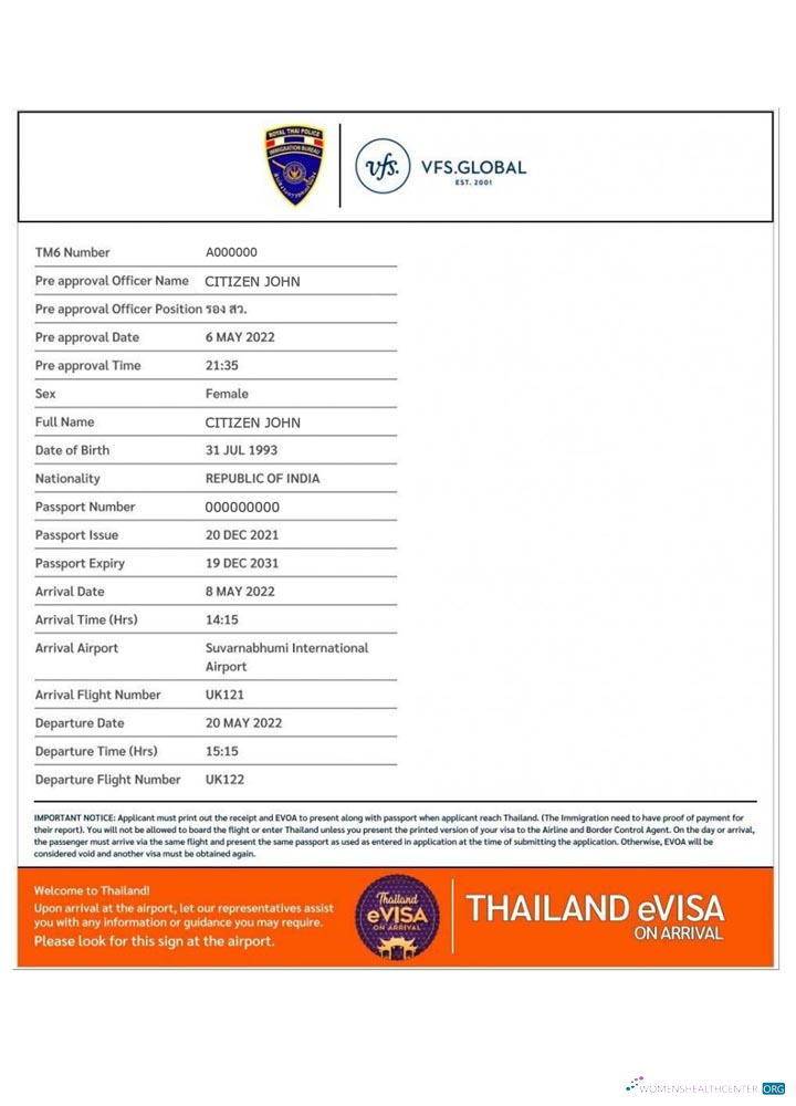 Qualité Télécharger Thaïlande E Visa Photoshop Modèle