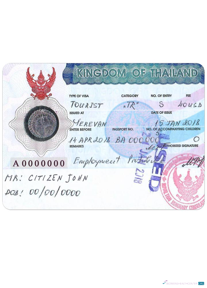 Premium Télécharger Thaïlande Tourist Visa Version 2 Photoshop Modèle