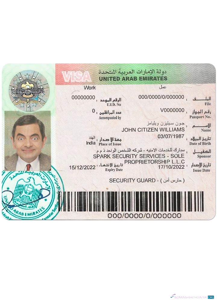 Qualité Télécharger UAE Work Visa Photoshop Modèle