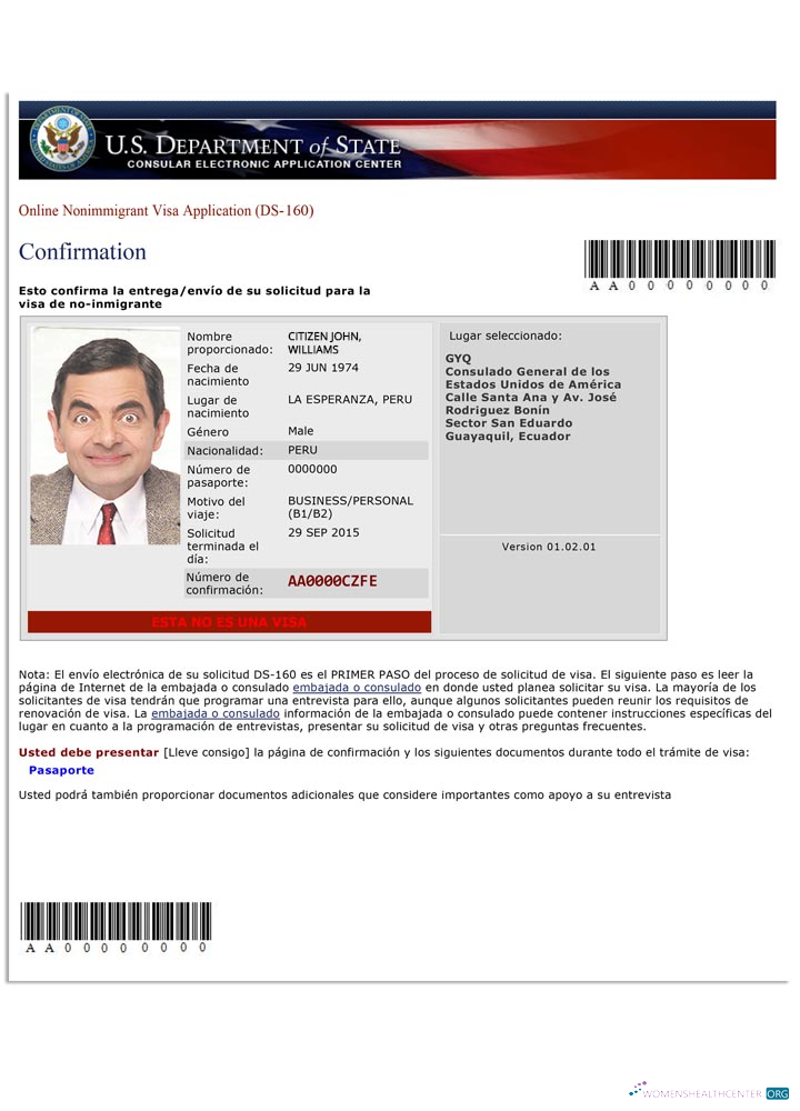 Professionnel Télécharger USA Nonimmigrant Visa Application (DS 160) Photoshop Modèle