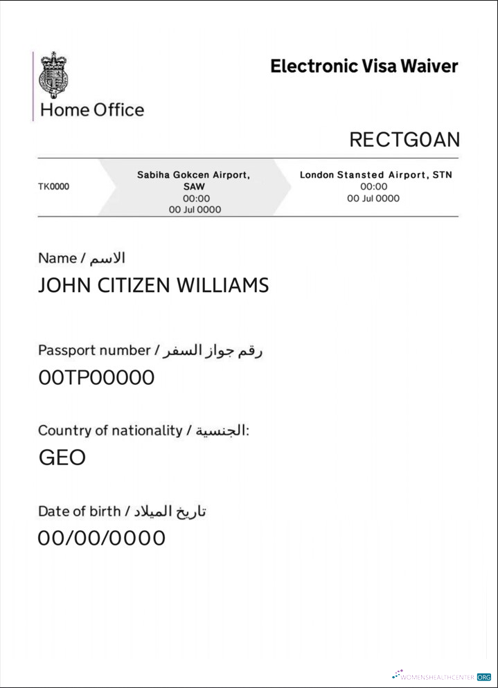 Premium Télécharger Royaume-Uni Electronic Visa Waiver Photoshop Modèle