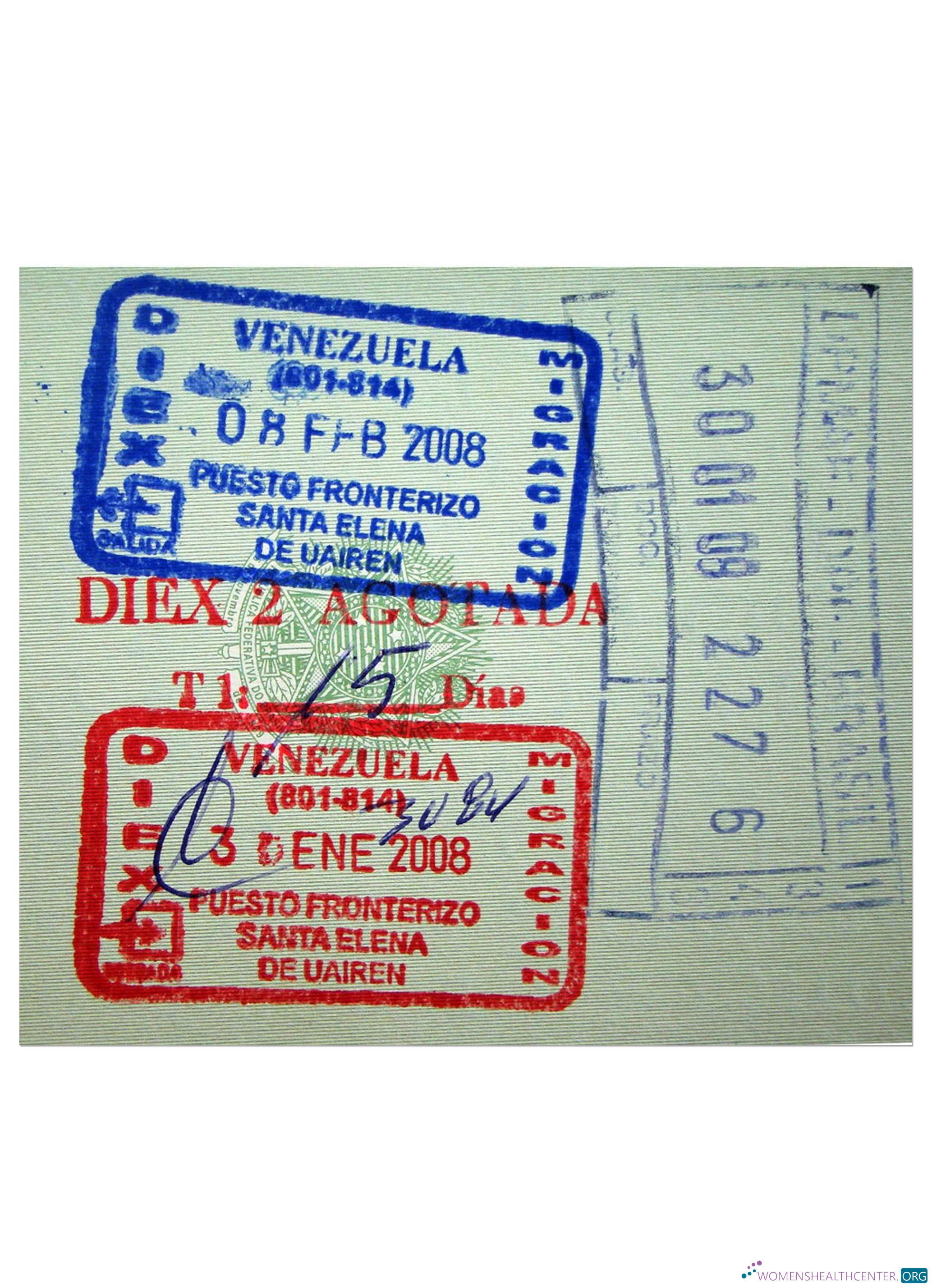 Premium Télécharger Venezuela VIZA STAMP Photoshop Modèle
