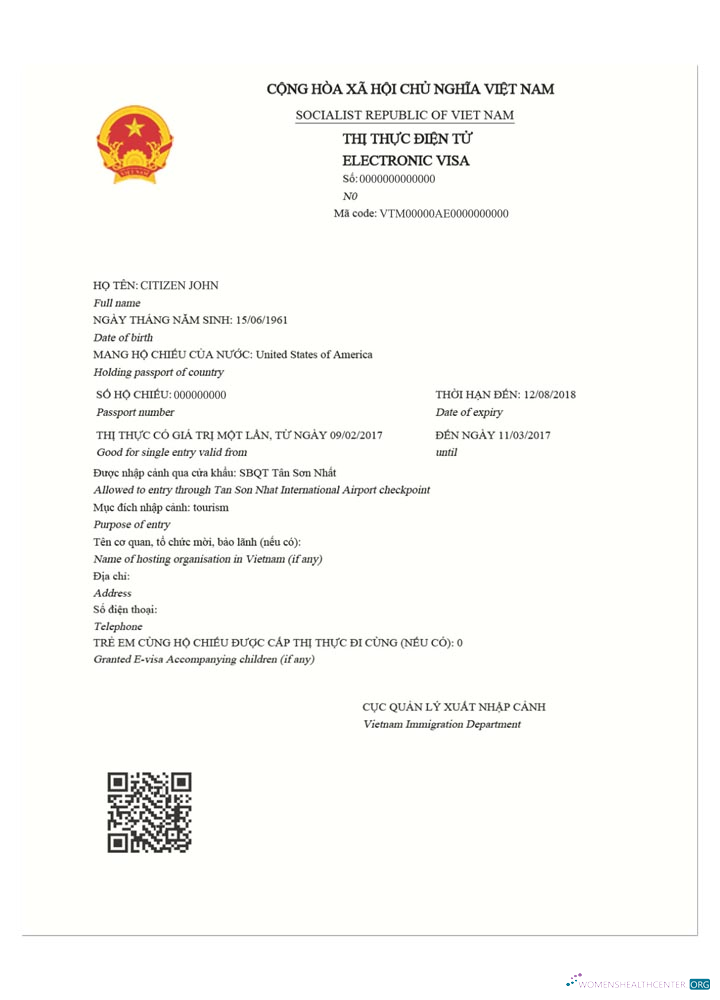 Qualité Télécharger Viêt Nam E Visa Photoshop Modèle