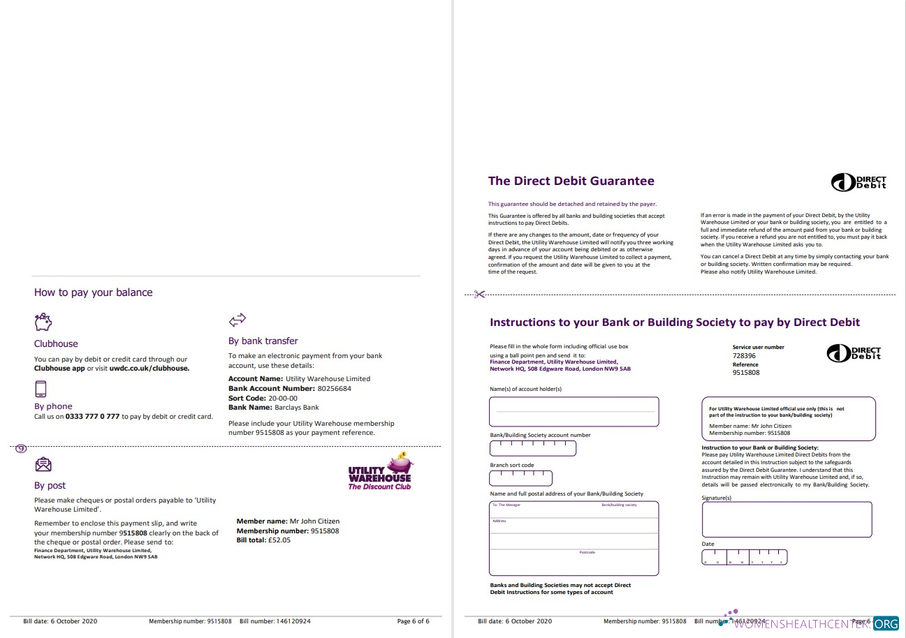 Premium Vereinigtes Königreich Utility Warehouse Strom Nebenkostenabrechnung Vorlage in Word und PDF Format (6 Seiten) 5 6