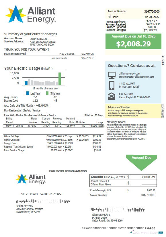 Professionelle Herunterladen Australien Alinta Energy Nebenkostenabrechnung Vorlage in Word und PDF Formats, Version 3 PDF Vorlage