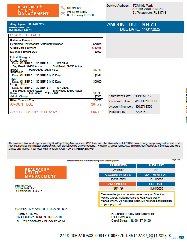 Hochwertige Herunterladen Russland Realpage Utility Management Nebenkostenabrechnung Vorlage in Word und PDF Formats PDF Vorlage