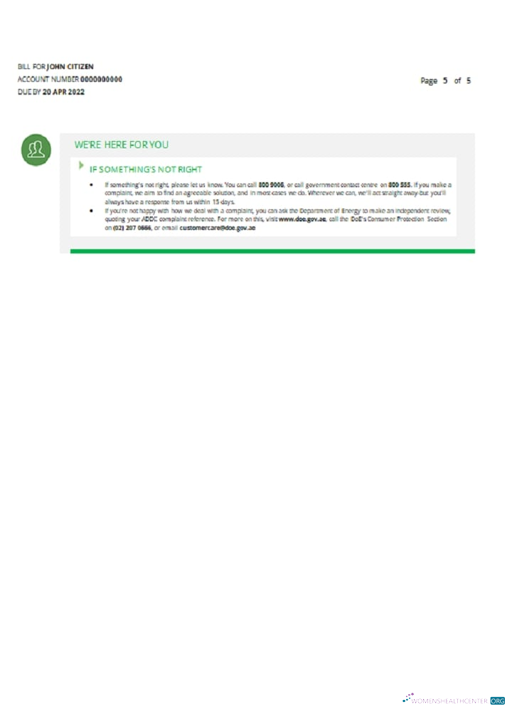 Realistische Herunterladen UAE Umm Al Quwain Al Ain Verteilung Co. Word und PDF Nebenkostenabrechnung Vorlage (5 Seiten) 5 PDF Vorlage