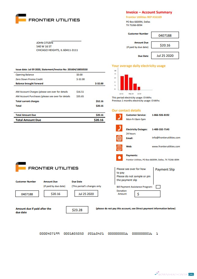 Hochwertige Herunterladen USA Texas Frontier Utilities Nebenkostenabrechnung Vorlage in Word und PDF Format PDF Vorlage
