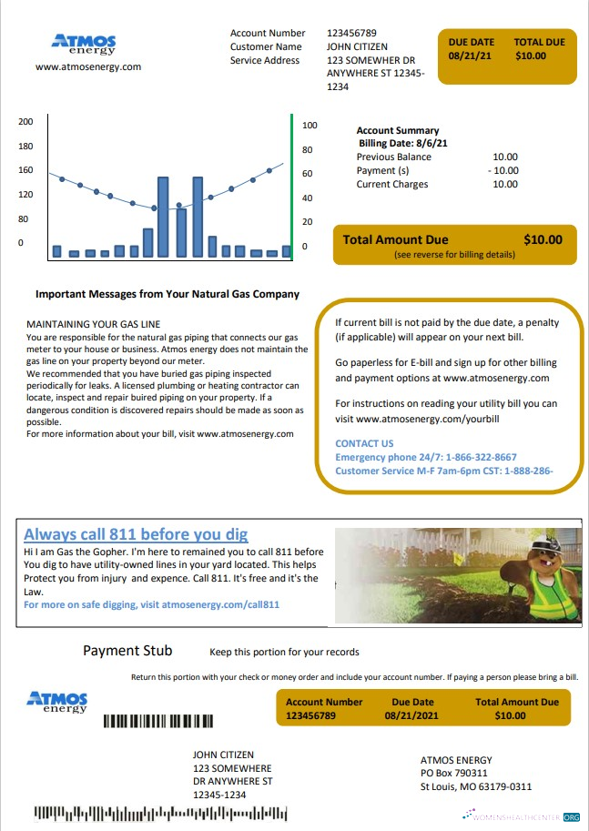 Premium Herunterladen USA Virginia Atmos Energy Nebenkostenabrechnung Vorlage in Word und PDF Format (.doc und .PDF) PDF Vorlage