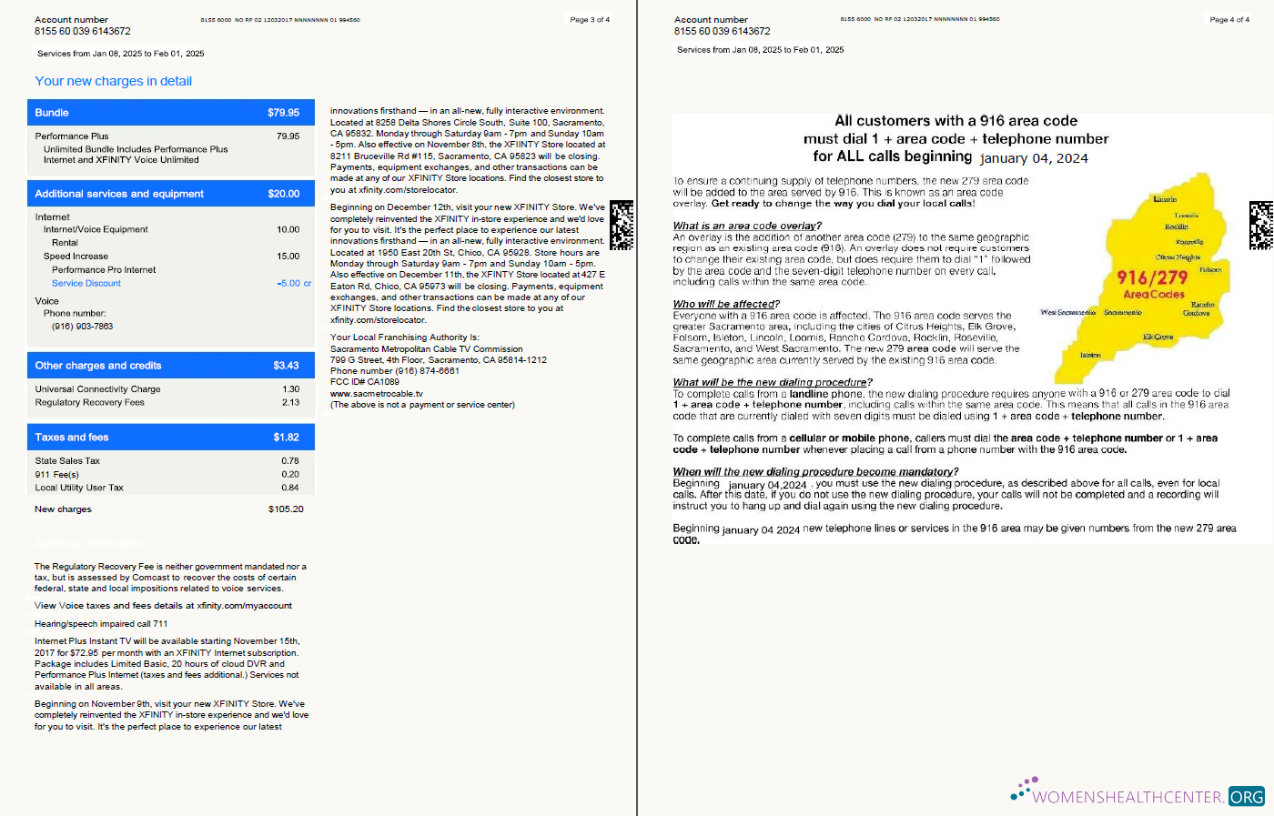 Realistische Herunterladen USA Xfinity Nebenkostenabrechnung Vorlage in Word und PDF Formats, 4 Seiten, Version 3, 3 4 Seiten PDF Vorlage