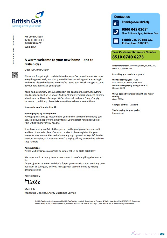 Premium Herunterladen Vereinigtes Königreich British Gas Nebenkostenabrechnung Vorlage in Word und PDF Format, Version 2 PDF Vorlage