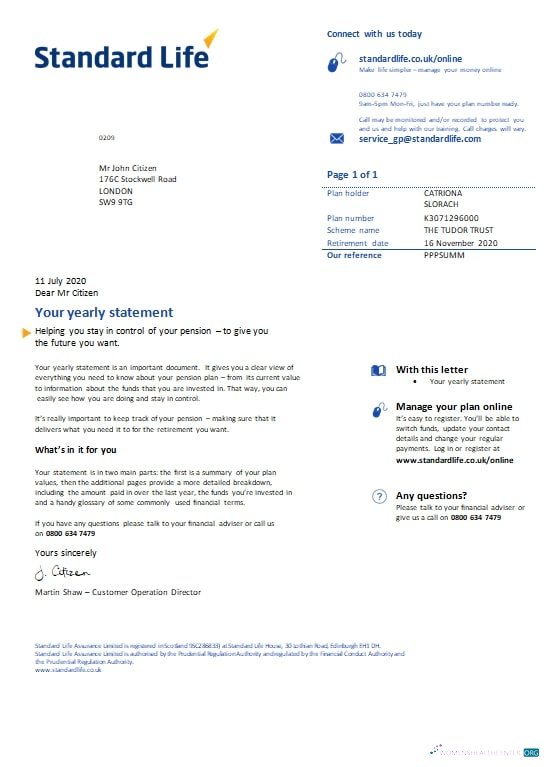 Editierbare Herunterladen Vereinigtes Königreich Standard Life Nebenkostenabrechnung Vorlage in Word und PDF Format PDF Vorlage