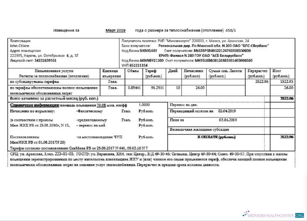 Herunterladen Herunterladen Weißrussland Minsk Energo Nebenkostenabrechnung vorschau