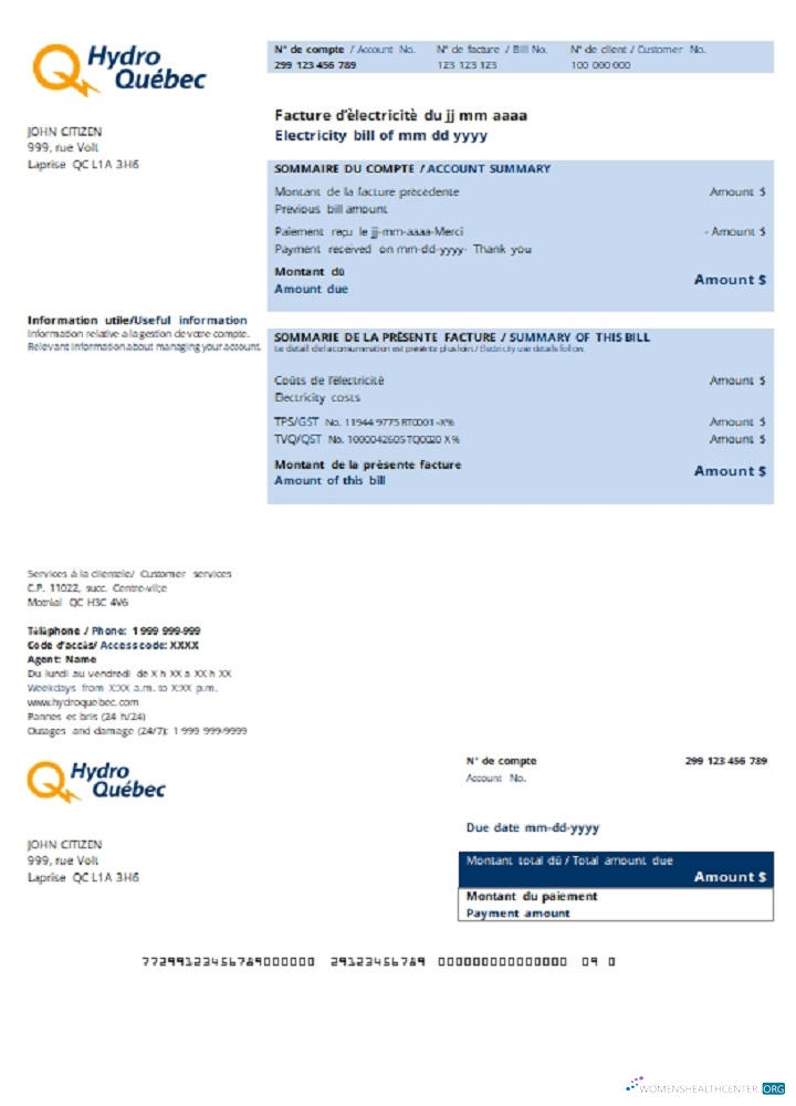 Hochwertige Herunterladen Herunterladen Kanada Hydro Québec Nebenkostenabrechnung Vorlage in .doc und .PDF Format PDF Vorlage PDF Vorlage