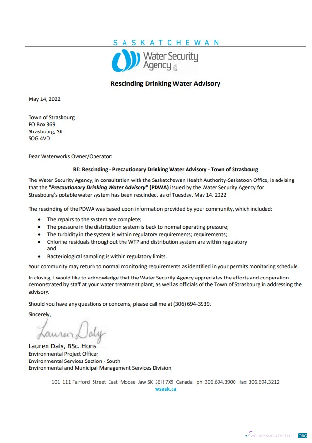 Herunterladen Herunterladen Kanada Saskatchewan Strasbourg Wasser Security Agency Wasser Utility Shut Off Notice vorschau