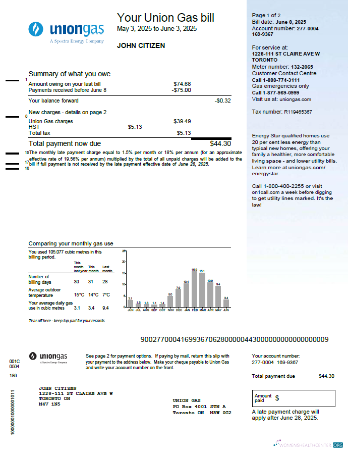 Premium Herunterladen Herunterladen Kanada Union Gas Nebenkostenabrechnung Vorlage in Word und PDF Formats PDF Vorlage PDF Vorlage