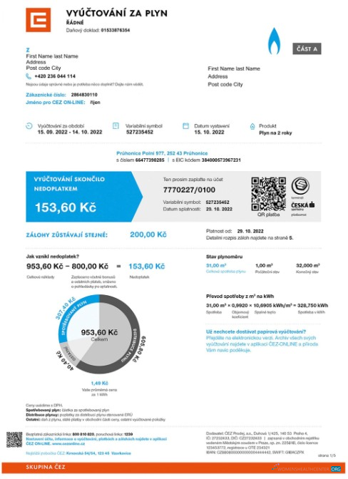 Herunterladen Herunterladen Tschechien Vyuctovani Za Plyn Nebenkostenabrechnung design
