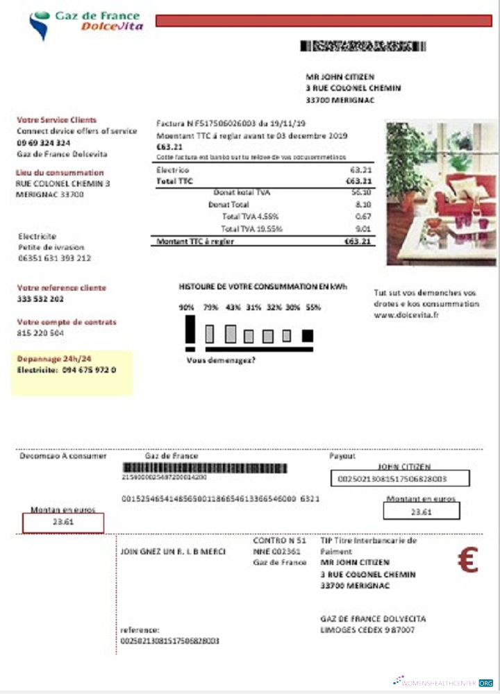 Herunterladen Herunterladen Frankreich Gaz de Frankreich Dolcevita Nebenkostenabrechnung modell