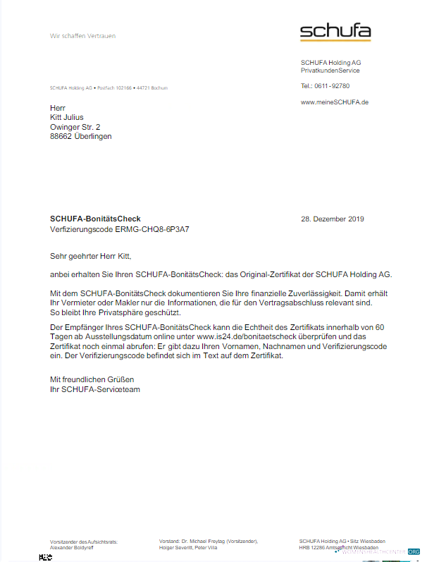 Editierbare Herunterladen Herunterladen Deutschland SCHUFA Nebenkostenabrechnung Word und PDF Vorlage PDF Vorlage PDF Vorlage