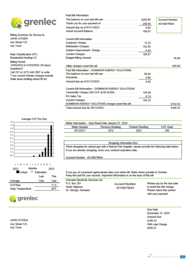 Editierbare Herunterladen Herunterladen Grenada Strom Services Nebenkostenabrechnung Word und PDF Vorlage PDF Vorlage PDF Vorlage