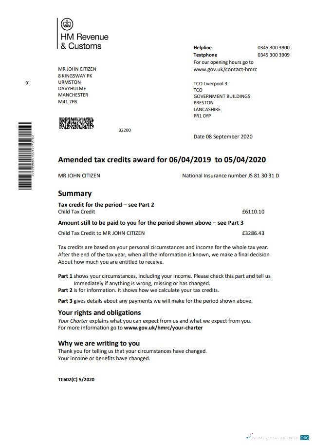 Herunterladen Herunterladen HM Revenue & Customs Tax Credits vorschau