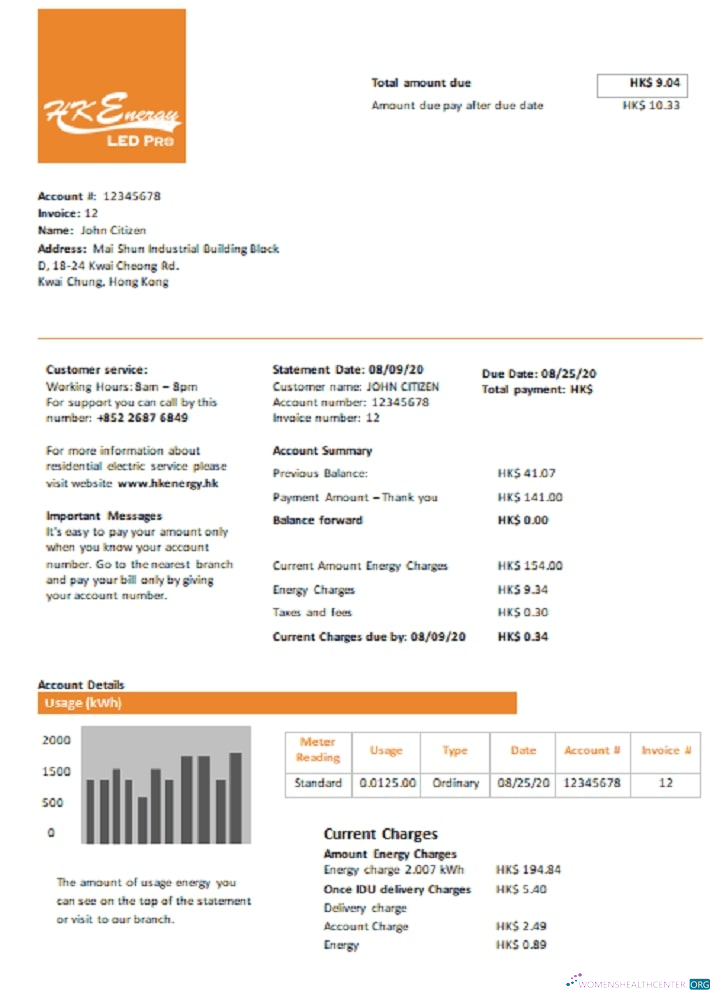 Herunterladen Herunterladen Hong Kong Energy GmbH Nebenkostenabrechnung modell