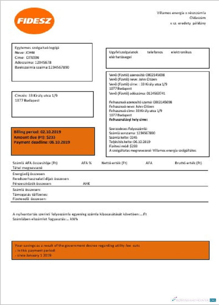 Herunterladen Herunterladen Ungarn FIDESZ Easy To Fill Nebenkostenabrechnung muster