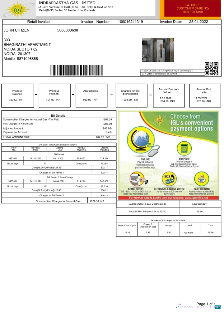 Herunterladen Herunterladen Indien INDRAPRASTHA Gas GmbH Nebenkostenabrechnung modell